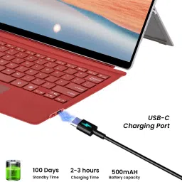 TECPHILE 1089D Keyboard for Surface Pro 7/ Pro 6/ Pro 5/ Pro 4/ Pro 3 Bluetooth Handheld Tablet Keyboard image 5