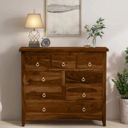woodsworth from pepperfry Biscay Sheesham Wood Chest Of Drawers in Scratch Resistant Provincial Teak Finish-picture-39