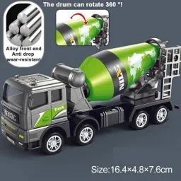 Diecast Construction Excavator Truck Toy Set for Kids, Powered Bulldozer-39
