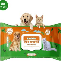 Wet Pet Wipes With Fresh Apple Fragrance For Dogs And Cats 80 Pcs Pet Ear Eye Wipes-14