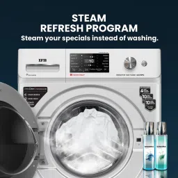 ifb 9 kg 5 Star with Steam Refresh program, 9 Swirl Wash, Eco Inverter, with AI Fully Automatic Front Load with In-built Heater Black, Silver image 5
