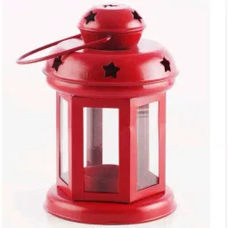 Beautiful Designer Lantern Tealight Holder Multicolor Iron Hanging Lantern-image-76