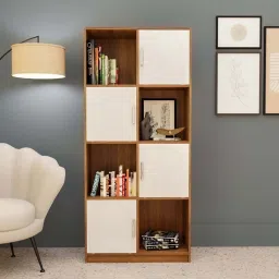 Cube Engineered Wood Semi-Open Book Shelf-image-40