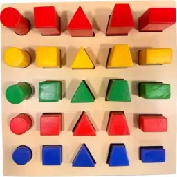 biotronix Multi-shape and Multi-color Peg Board for Physical Therapy 25 Peg Wooden Medical Reacher & Grabber image 4