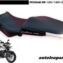 PULSAR NS 125/160/200 REAR WHITE Split Bike Seat Cover For Bajaj Pulsar-24