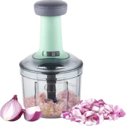 Chopper, Onion Chopper, Vegetable Chopper, Onion Cutter (Teal, 900ml. 4 Blades) Vegetable & Fruit Chopper-28