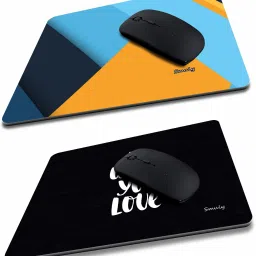 SMULY BLUE STRIP COMBO & DO WHAT YOU LOVE Non-Slip I Am Capable of Amazing Things, Motivational Quotes Printed Mouse Pad for Gaming Computer, Laptop, PC Mouse Pad (Multicolor) Mousepad-image-77