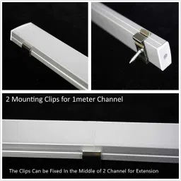 abaj Rectangular Surface 1Meter Profile Channels Without LED Straight Linear(18x6mm) 0 W 1 cm Tube Light image 5