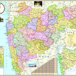 MARATHI | MAHARASHTRA MAP | LAMINATED Photographic Paper-12
