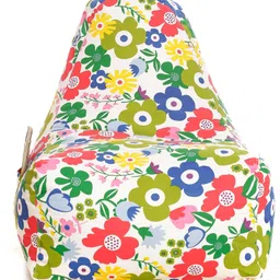 txor XXL Hackey Cotton Canvas Floral Printed Bean Bag Chair With Bean Filling-picture-44