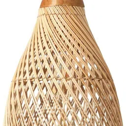 Handcrafted Cane Lamp Shade | Stylish Home Decor & Soft Ambient Lighting Hanging Lights (Pendant Lights) Lamp Shade-image-56
