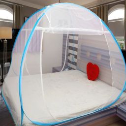 Polyester Kids Washable white- mosquito net tent house mosquito net cover bag machardani 7 7 feet Mosquito Net-21