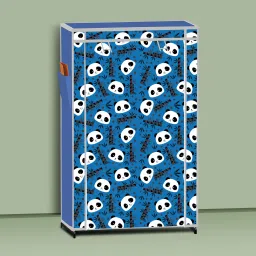 zenvexyo 6 Shelf Foldable Collapsible Wardrobe Storage Organizer Almirah Cloth Rack PP Collapsible Wardrobe image 4