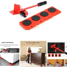 Heavy Furniture_Shifter Moving Wheels Kit Mover Tool Furniture Lifter 4Pcs Appliance Furniture Caster-image-74