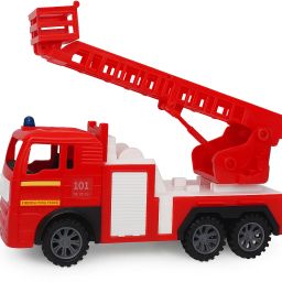 Fire Truck Toy for Kids|No Battery Required|Push & Go Emergency Rescue Vehicle-image-42
