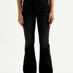 levi's Women Boot-Leg High Rise Black Jeans-picture-23