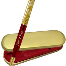 Name Personalized Red Colour Brass Material Ball Pen-19