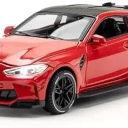 Diecast Model Alloy BMW M4 Metal Pull Back Car with Sound Light-image-64