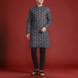 anouk Men Pure Cotton Kurta Pant Set-picture-25