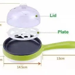 next choice Multi functional Electronic 2 in 1 Single Layer Egg Boiler Steamer Cooker With Handle and Capacity of 7 Eggs | Egg Boiling Non-Stick Steamer and Egg Frying Pan Machine (Multi) Multi functional Electronic 2 in 1 Single Layer Egg Boiler Steamer Cooker With Handle and Capacity of 7 Eggs | Egg Boiling Non-Stick Steamer and Egg Frying Pan Machine (Multi) Egg Cooker image 3