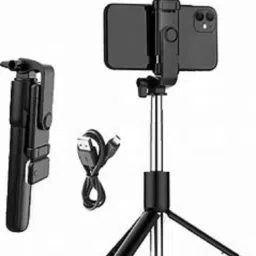 hybite Bluetooth Selfie Stick with Wireless Remote & Tripod Stand with LED Light Mobile Tripod image 3