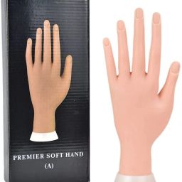 Practice Hand for Acrylic Nails, Fake Nail Hand Practice, Flexible Bendable-16