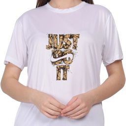Women Graphic Print Round Neck Pure Cotton White T-Shirt-image-18