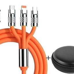 POZUB 3in1 Data Cable Mobile Charging Cable Retractable 120W Charger Cable+Carry Pouch Charging Pad-image-23
