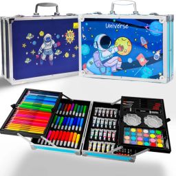 Art Kit New Theme 145 Pieces | Painting Box for Kids & Adults (Space - Blue)-18