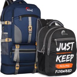 60L Rucksack with 30L Backpack - Curve Water-Resistant Hiking & Travel (Unisex) Rucksack - 60 L-image-84