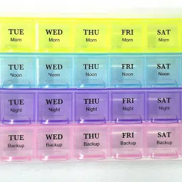 4 weeks Pill Medicine Organizer Reminder Storage Box Pill Box-image-12