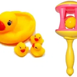 Ding Dong Lovely Basby Kids ,Bath Duck Chu Toy Rattle-image-21