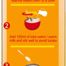 manna Health Mix Instant Multigrain Cereal, Mango, Banana, Dates, with Milk Cereal image 4