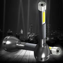 Rechargeable 2 in 1 Long Range 40 Watt LED Torch with Long Emergency Tube Light 5 hrs Torch Emergency Light-image-64