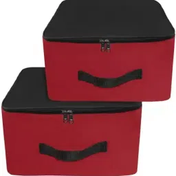 Minso 2 Pack Nylon Underbed Moisture Proof Wardrobe Organizer Storage Bag Poly-canvas Laundry Bag-image-2