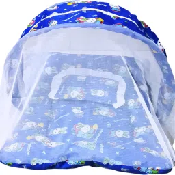 Cotton Kids Washable Baby Mosquito Net (0 - 24 Months (Blue)) Mosquito Net-17