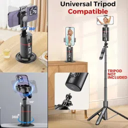 EVAAENTERPRISES Gimbal Stabilizer P02 with Auto Follow Mode 2 Axis Gimbal for Mobile, Camera image 2