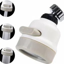 360 Degree Adjustable Rotating Water Saving Sprinkle Shower Head Faucet Water Tap Nozzle Splash Proof with 3 Gear Mode Button Faucet Nozzle-0