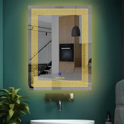Mirror with Led Light 3 Colour Light with Touch Sensor (Brightness Adjustable) Bathroom Mirror-60