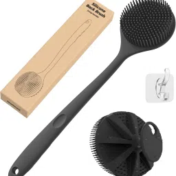Silicon Shower Bath BackBrush+Body Scrubber BPA-Free,Hypoallergenic,Eco-Friendly-image-51