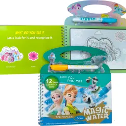 caught trendy Combo of 2 Character Magic Paint with Water Coloring Books image 2