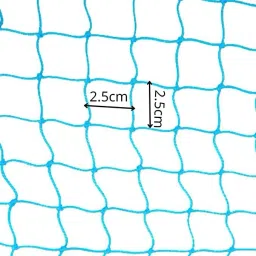 amur Anti Bird Net / Garden Net 10 x 60 Feet 600 SQ FT HDPE Nylon Balcony Net - BLUE Hiking Net image 2