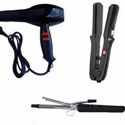 Fotzi Professional 1500 Watts Black Hair Dryer And Hair Curler With Straightener Combo Set Of 3 Personal Care Appliance Combo-17