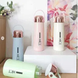5 needs 350 ml Leak-Proof Airtight Water Bottle with Inner Glass and Outer Plastic Layer (Assorted Colors)-picture-37