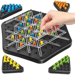 dorytoys Chain Triangle ChessSet,Triangular Chess Set for Children and Adults--8 Strategy & War Board Game image 4