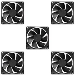 ERHIndia 5 Pcs DC 12V Cooling Fan for PC Case,DC 12V DC Cooling Fan Cooler-11