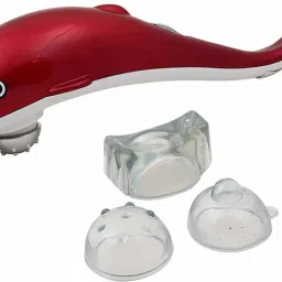 krenz K-3 All in one powerful pain relief Dolphin Machine Massager (Red) Massager-12