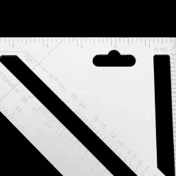 kmils Aluminum Alloy Double Side 90 Degree Right Angle Triangle Scale Ruler with Metric Inch Measurement Hand Tool | Set Square Tri-Square image 4