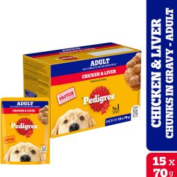 Gravy Chicken, Liver 1.05 kg (15x0.07 kg) Wet Adult Dog Food-11