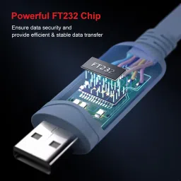 OG X NEXSA FTDI USB to RJ45 Console Adapter Cable, 1.8m Lan Adapter image 3